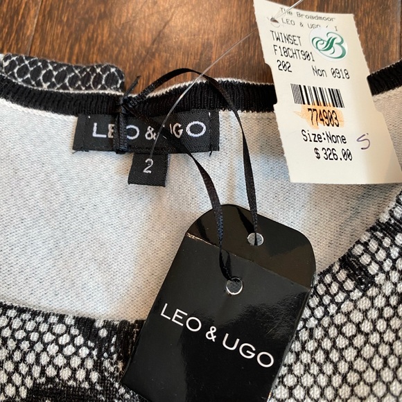 NWT Leo & Ugo Paris amazing lace print tee. Size 2- small - Picture 8 of 8